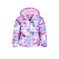 Dark Purple - Pack Shot - Mountain Warehouse Childrens-Kids Seasons Watercolour Padded Jacket