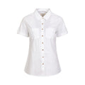 Mint - Close up - Mountain Warehouse Womens-Ladies Coconut Short-Sleeved Shirt