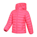 Bright Pink - Side - Mountain Warehouse Childrens-Kids Seasons II Padded Jacket