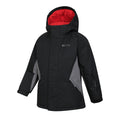 Jet Black - Side - Mountain Warehouse Childrens-Kids Ski Jacket & Trousers Set