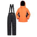 Bright Orange - Front - Mountain Warehouse Childrens-Kids Ski Jacket & Trousers Set