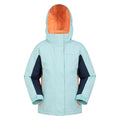 Light Teal - Front - Mountain Warehouse Childrens-Kids Honey Ski Jacket