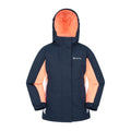 Black Iris Navy - Front - Mountain Warehouse Childrens-Kids Honey Ski Jacket