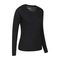 Black - Back - Mountain Warehouse Womens-Ladies Talus Thermal Base Layer Top (Pack of 2)