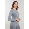 Light Grey - Front - Mountain Warehouse Womens-Ladies Off Piste II Base Layer Top