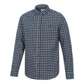 Dark Blue - Side - Mountain Warehouse Mens Driftwood Checked Organic Shirt