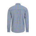 Navy - Back - Mountain Warehouse Mens Driftwood Checked Organic Shirt