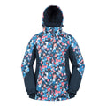 Teal - Back - Mountain Warehouse Womens-Ladies Ski Jacket & Trousers Set