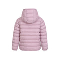 Pale Pink - Back - Mountain Warehouse Childrens-Kids Seasons Faux Fur Lined Padded Jacket