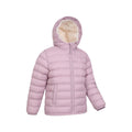 Pale Pink - Side - Mountain Warehouse Childrens-Kids Seasons Faux Fur Lined Padded Jacket