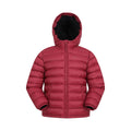 Rust - Front - Mountain Warehouse Childrens-Kids Seasons Faux Fur Lined Padded Jacket