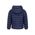 Navy - Back - Mountain Warehouse Childrens-Kids Seasons Faux Fur Lined Padded Jacket