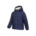 Navy - Lifestyle - Mountain Warehouse Childrens-Kids Seasons Faux Fur Lined Padded Jacket