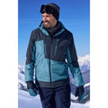 Blue - Front - Mountain Warehouse Mens Supernova Waterproof Ski Jacket