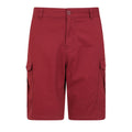 Burgundy - Front - Mountain Warehouse Mens Lakeside Cargo Shorts