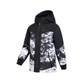 Jet Black - Lifestyle - Mountain Warehouse Childrens-Kids Himalayan Abstract Ski Jacket