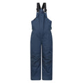 Navy - Front - Mountain Warehouse Childrens-Kids Hakuba Snow Salopettes