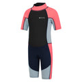 Fuchsia - Side - Mountain Warehouse Childrens-Kids Contrast Panel Wetsuit