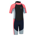 Fuchsia - Lifestyle - Mountain Warehouse Childrens-Kids Contrast Panel Wetsuit