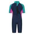 Grape - Back - Mountain Warehouse Childrens-Kids Contrast Panel Wetsuit