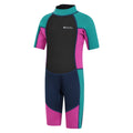 Grape - Side - Mountain Warehouse Childrens-Kids Contrast Panel Wetsuit