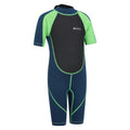 Green - Lifestyle - Mountain Warehouse Childrens-Kids Contrast Panel Wetsuit