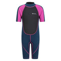 Pink - Front - Mountain Warehouse Childrens-Kids Contrast Panel Wetsuit