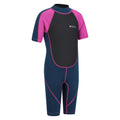 Pink - Lifestyle - Mountain Warehouse Childrens-Kids Contrast Panel Wetsuit