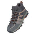 Grey - Pack Shot - Mountain Warehouse Childrens-Kids Oscar Walking Boots