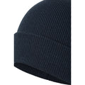 Navy - Close up - Mountain Warehouse Womens-Ladies Augustine Beanie