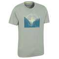Green - Side - Mountain Warehouse Mens Compass Organic T-Shirt