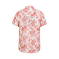 Rust-White - Back - Mountain Warehouse Mens Tropical Leaves Shirt