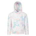 Lilac - Front - Mountain Warehouse Childrens-Kids Tie Dye Organic Hoodie