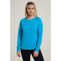 Bright Blue - Front - Mountain Warehouse Womens-Ladies Endurance Long-Sleeved Top