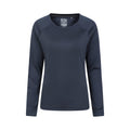 Navy - Front - Mountain Warehouse Womens-Ladies Endurance Long-Sleeved Top