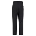 Jet Black - Back - Mountain Warehouse Mens Trek Convertible Trousers