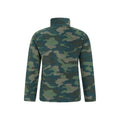 Dark Green - Back - Mountain Warehouse Childrens-Kids Pursuit Dinosaur Skeleton Half Zip Fleece Top