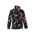 Bright Orange - Back - Mountain Warehouse Childrens-Kids Pursuit Printed Half Zip Fleece Top