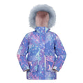 Lilac - Front - Mountain Warehouse Childrens-Kids Ranger All-Over Print Water Resistant Jacket