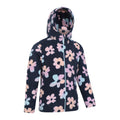 Navy - Side - Mountain Warehouse Childrens-Kids Endeavour II Printed Hoodie