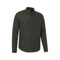 Green - Lifestyle - Mountain Warehouse Mens Trace Flannel Long-Sleeved Shirt