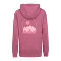 Pink - Back - Mountain Warehouse Womens-Ladies Mountain Scene Jersey Hoodie