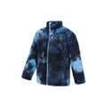 Dark Blue - Side - Mountain Warehouse Childrens-Kids Cosy Rainbow Fleece