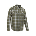 Khaki Green - Lifestyle - Mountain Warehouse Mens Clyde Checked Shirt