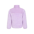 Purple - Back - Mountain Warehouse Childrens-Kids Cosy Recycled Sherpa Fleece Jacket