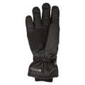 Black - Back - Mountain Warehouse Mens Isotherm Waterproof Ski Gloves