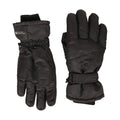 Black - Side - Mountain Warehouse Mens Isotherm Waterproof Ski Gloves