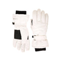 White - Pack Shot - Mountain Warehouse Womens-Ladies Isotherm Waterproof Ski Gloves