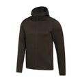 Dark Khaki - Side - Mountain Warehouse Mens Hike Active Full Zip Hoodie