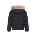 Black - Back - Mountain Warehouse Childrens-Kids Galaxy Short Padded Jacket